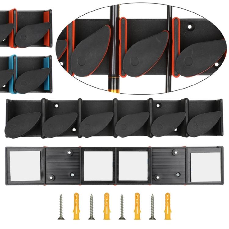 Vertical Fishing Poles Holder Wall Mount Rod Rack Rod Holder Holds Up to 6 Rods