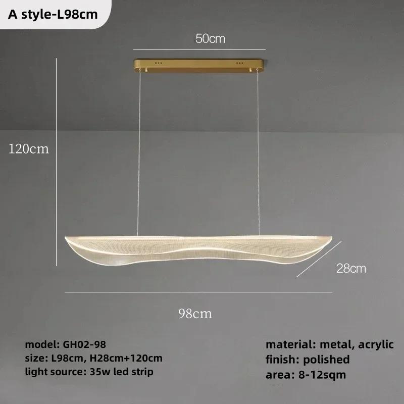 Minimalist LED Pendant Chandeliers Light for Dining Room Table Hallway Office Pendant Lamp Home Decoration Hanging Light Fixture