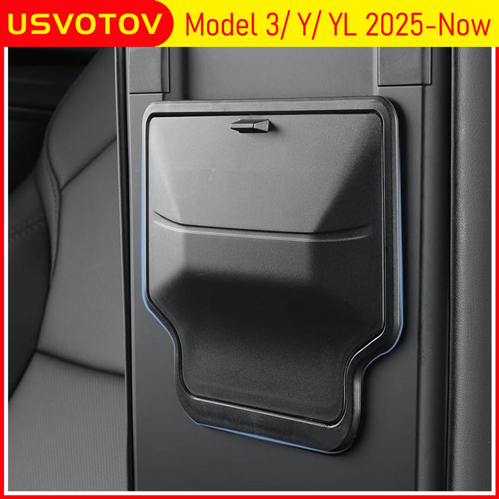 Armrest Hidden Storage Box for Tesla Model Y Juniper Standard Model YL Model 3 Accessories 2025 2026 Center Console Storage Bins