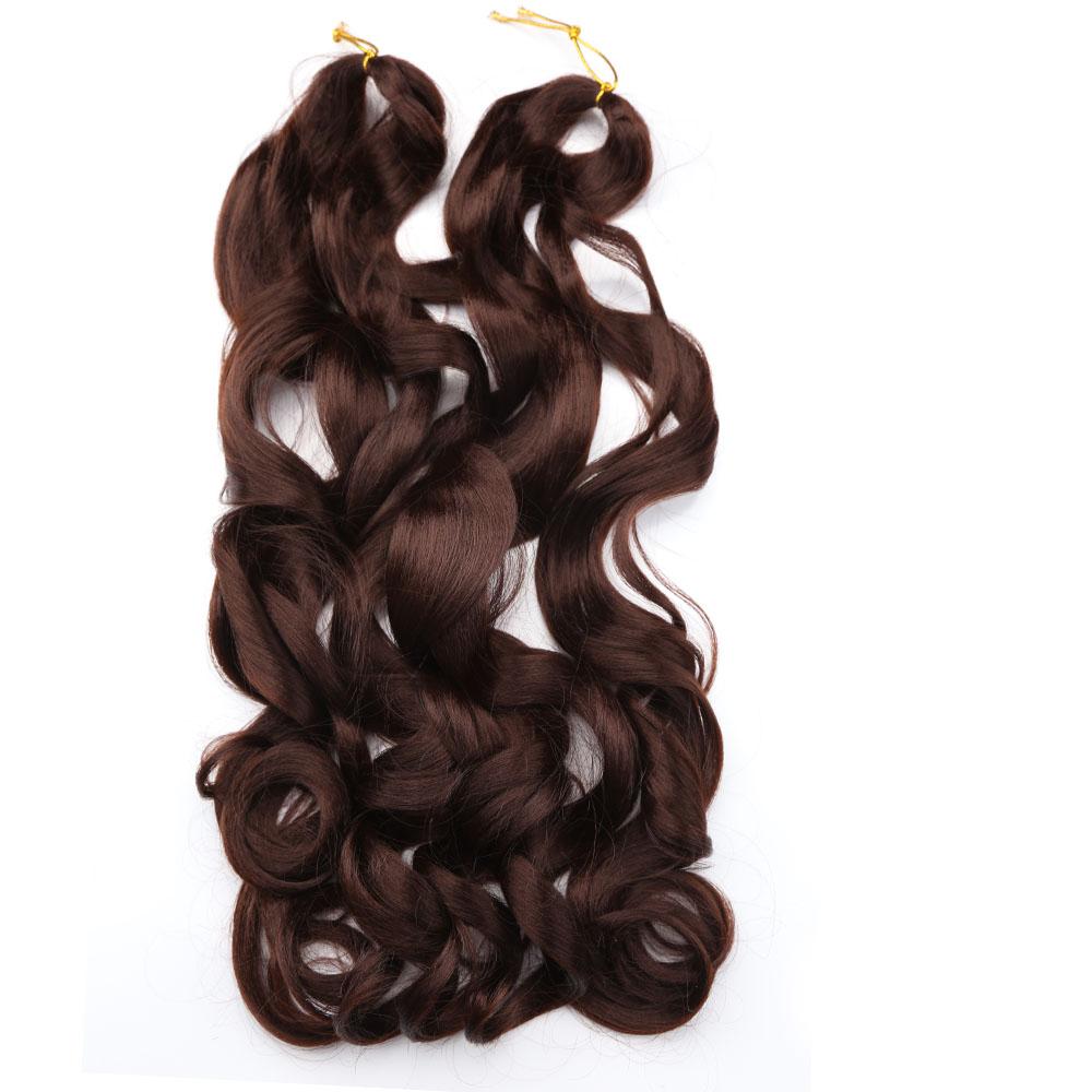 22inch 150g Synthetic Body Wave Curly Pony French Spiral Curl Hair Wavy Braiding Hair