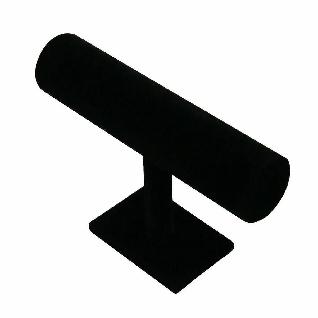 Бархатный дисплей для хранения браслетов и ювелирных изделий, органайзер для часов с Т-образной перекладиной, жесткая подставка, дисплей для браслетов и ювелирных изделий