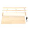 Ribbon Storage Rack Multi Layers Foldable Solid Wood Ribbon Holder Organizer Rack for Crochet Hook