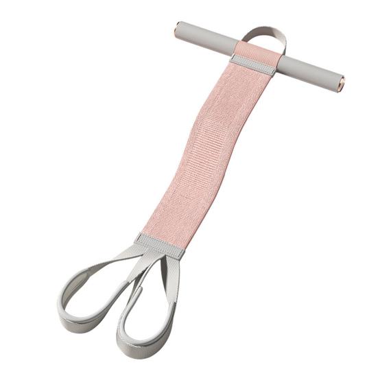 Фитнес-лента с нескользящей ручкой, компактный дизайн, портативная лента для растяжки, вспомогательное устройство для тренировок