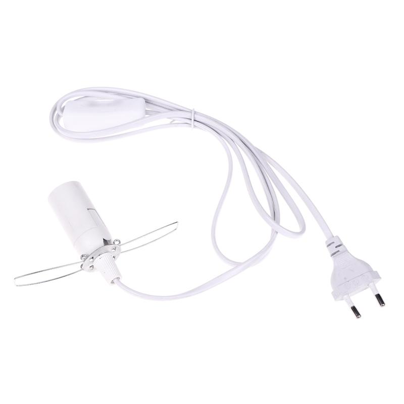 Eu Plug E14 Hanglamp Holder Light Bulbs Socket With Switch Wire 1.55M Power Cord Cable For Pendant Fixture Hang Lamp