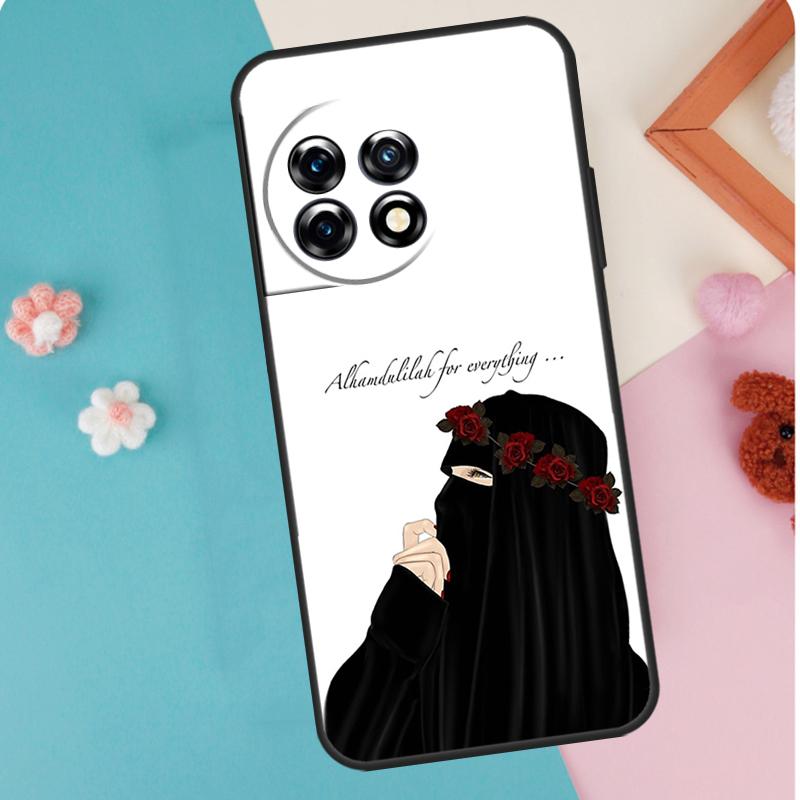 Islamic Muslim Hijabi Girls Case For OnePlus 12 11 9 10 Pro 9RT 10T 10R 12R OnePlus Nord N10 N20 CE 2 3 Lite 2T Coque