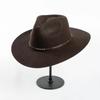 Ins Classic Winter Fashion Wool Felt Rivet Belt Fedoras Cap Men Women Leisure Panama Jazz Hat
