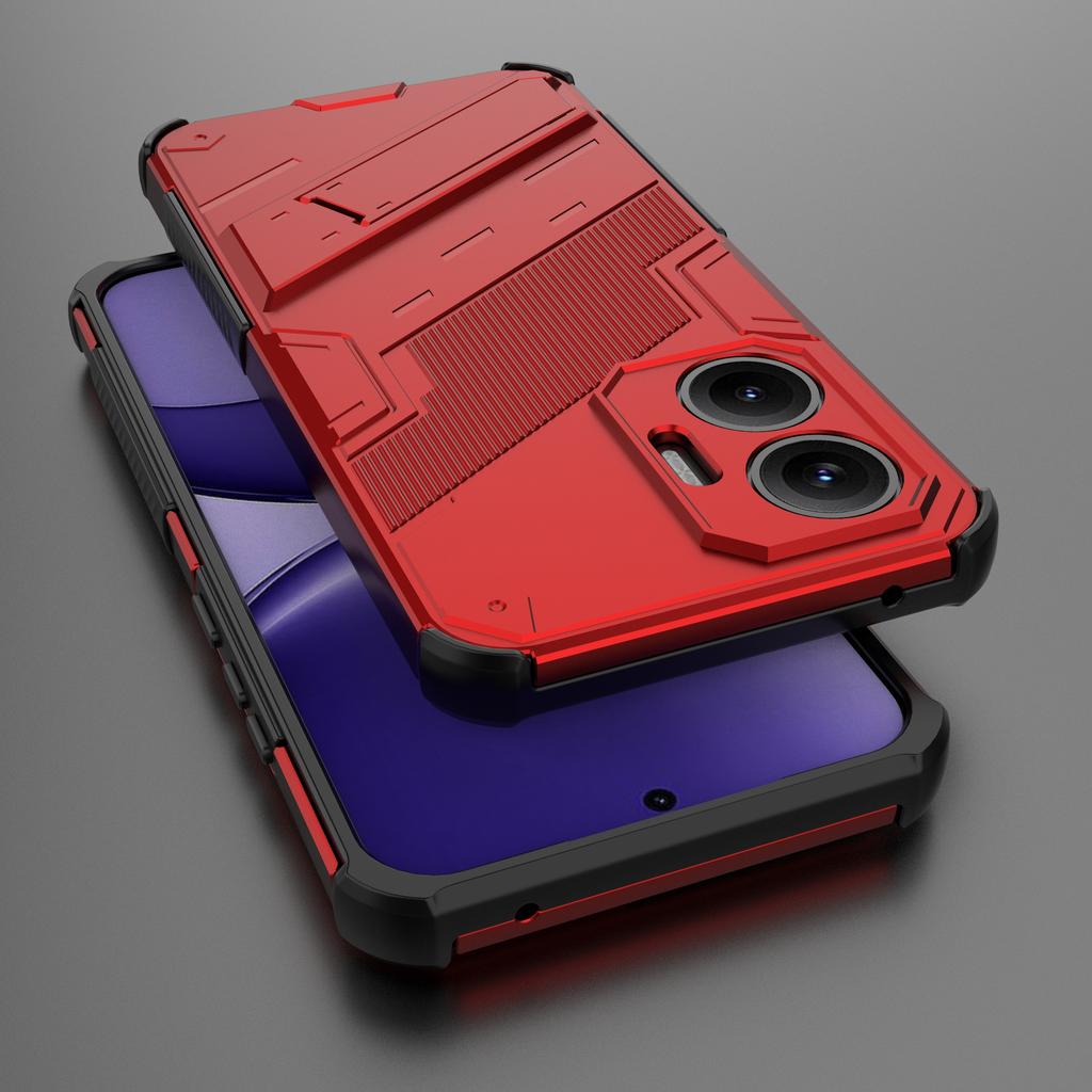 Чехол для Xiaomi Poco F7 5G/Redmi Turbo 4 Pro 5G, PC + TPU, противоударный чехол для телефона с подставкой