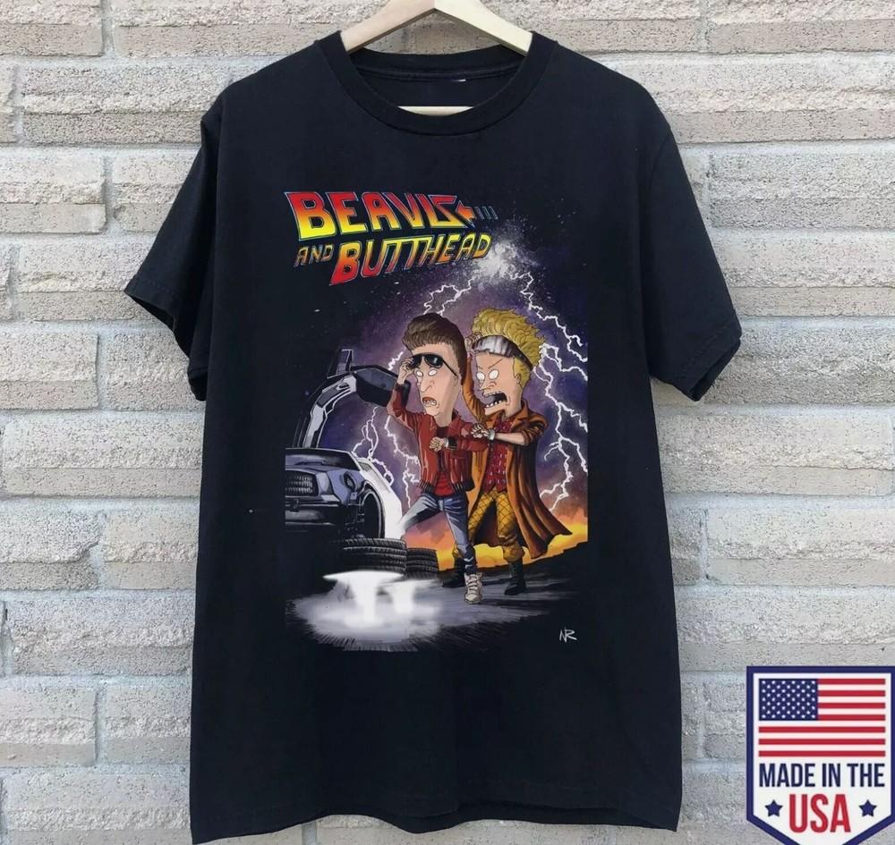 Back to the Future Beavis and Butthead Unisex full size Shirt Unisex T-Shirt