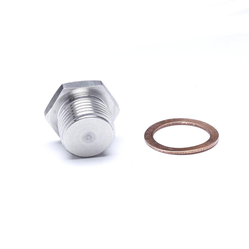 304 Stainless Steel M18 X 1.5 Thread O2 Oxygen Sensor Plug Fit For American European Japanese Cars and Trucks