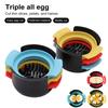 3-In-1 Stainless Steel Egg Slicer Multifunction Strawberry Mushroom Sandwich Salad Hard Boiled Eggs Dicer Cutting Tool Kitchen Gadgets