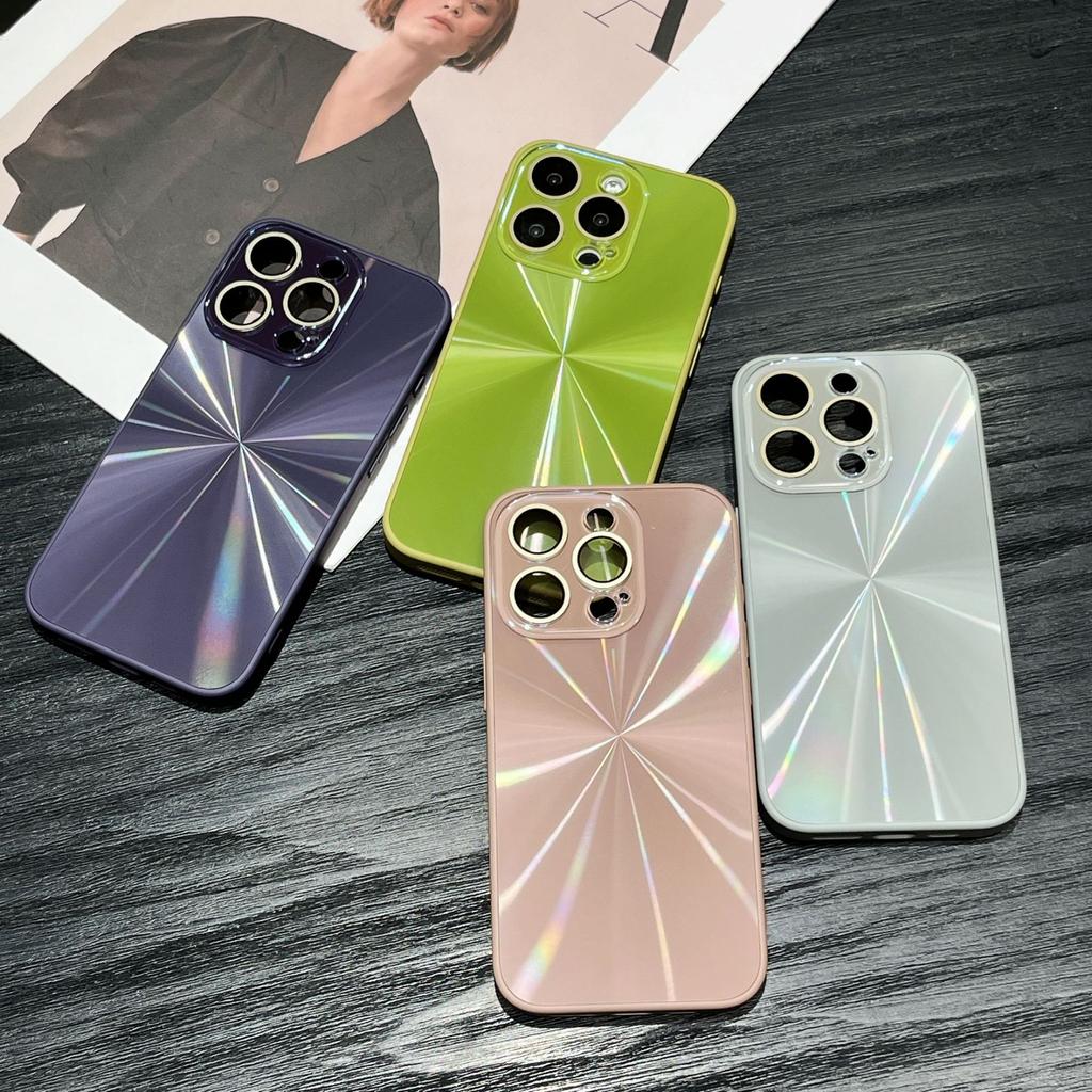 Нишевый однотонный лазерный чехол для мобильного телефона iPhone17Pro max Apple 16 новый 15/14 sense 13PM