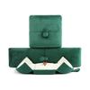 Velvet snap jewelry box, double ring earring, stud pendant box, jewelry storage box