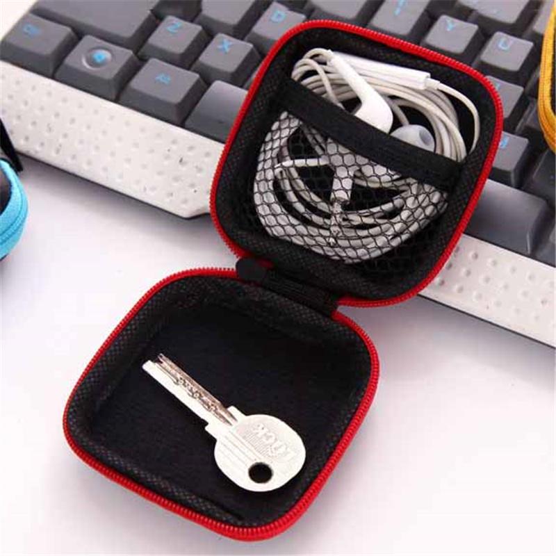 Портативный квадратный EVA чехол на молнии для наушников, USB-флешки, кабелей для передачи данных, коробка для хранения, органайзер, чехол, товары для дома, офиса и деловых поездок, дорожные принадлежности