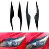 2pcs Car Car Headlight Eyebrow Eyelid Cover Trim ABS Carbon Fiber Black For Ford Focus MK2 C307 2008 2009 2010