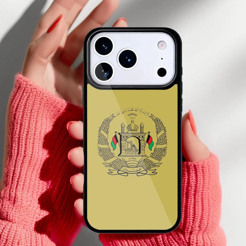 Чехол для телефона с флагом Афганистана для iPhone 17 16 15 14 13 Pro Max Задняя крышка для 12 11 Pro Coque