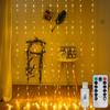 USB Powered LED Curtain Light with Remote Control - 600/300pcs LED Fairy String Lights for Christmas, Halloween, Wedding, Party, Wall Decoration