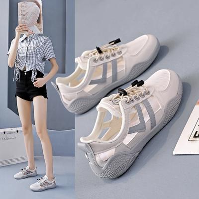 Новый стиль женской обуви, ажурные перфорированные сандалии, дышащие кеды