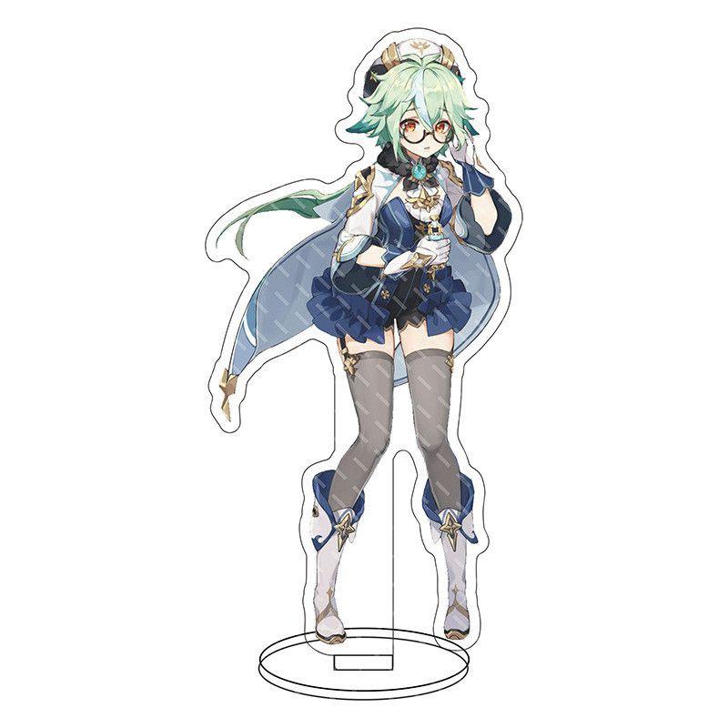 Изысканная акриловая подставка для фигурки Genshin Impact Барбатос Кэ Цин Барбара для демонстрации и декора