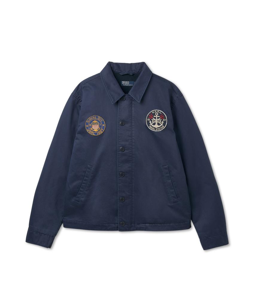 Сатиновая куртка-утилитарка Polo Ralph Lauren - Темно-синяя