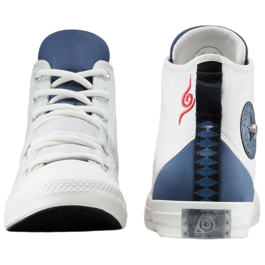 Naruto Shippuden x Converse Chuck Taylor All Star High Какаши Мужские Кроссовки Серый Экрю Темно-синий A14839C