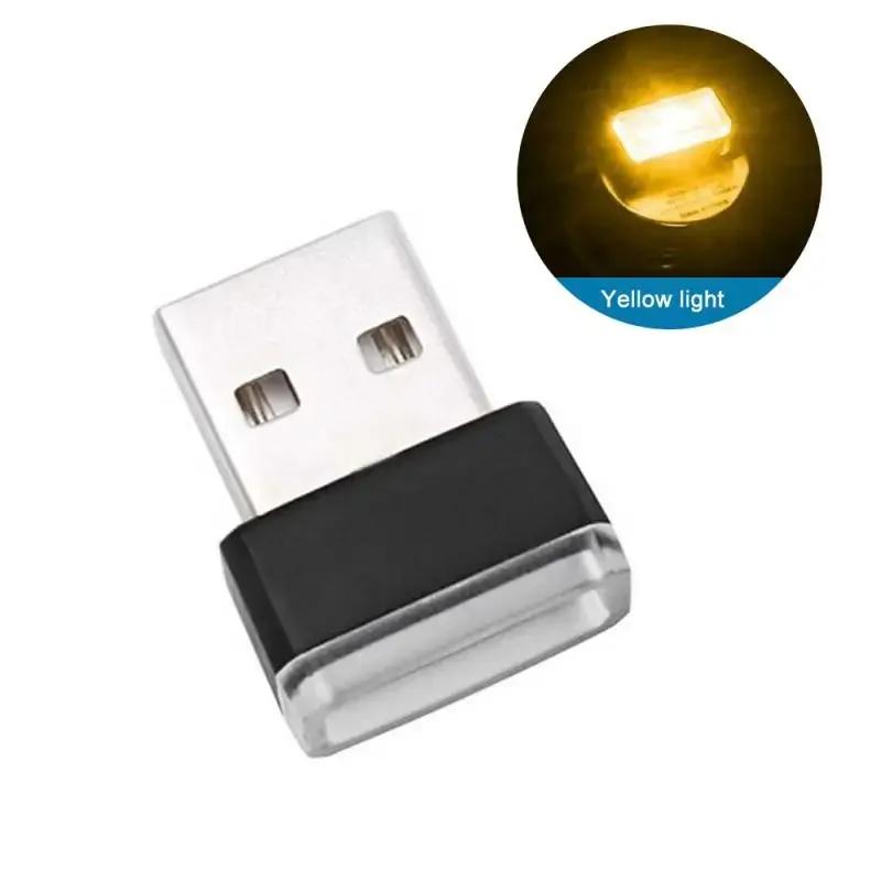 Car usb atmosphere lamp led free-to-change decorative lamp car interior foot lighting lamp car atmosphere lamp