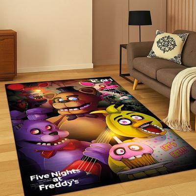 3D Ковер Мультяшный Коврик для Игры F-FNAF для Спальни Гостиной Дивана Прихожей Домашний Декор, Коврик для Игровой Зоны Детей Нескользящий Рождественский Подарок