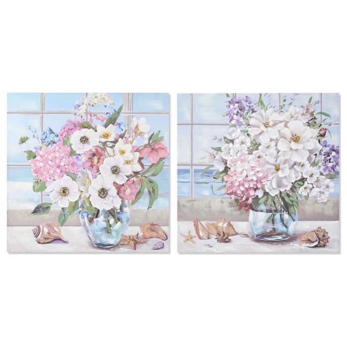 Tableau - Shabby Chic - Vases - 100 X 2,8 Cm - 100 X 3 Cm - 2 Unités