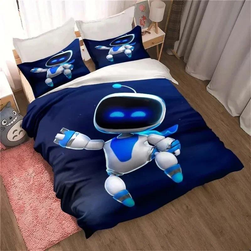 ASTRO BOT Милый Мультяшный Комплект Постельного Белья Пододеяльник Наволочка Односпальный Двуспальный King Size Взрослый Мальчики Спальня