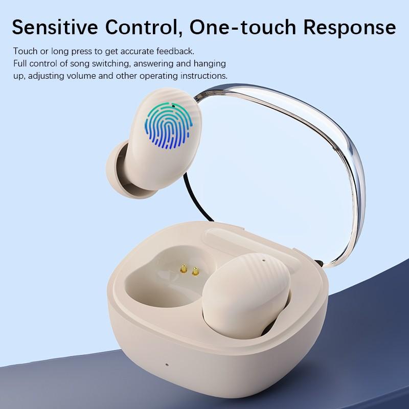 VAORLO TWS Мини Беспроводные Bluetooth 5.3 Наушники Мини-вкладыши Стерео Спортивная Гарнитура С Шумоподавлением Подходит Для Всех Смартфонов