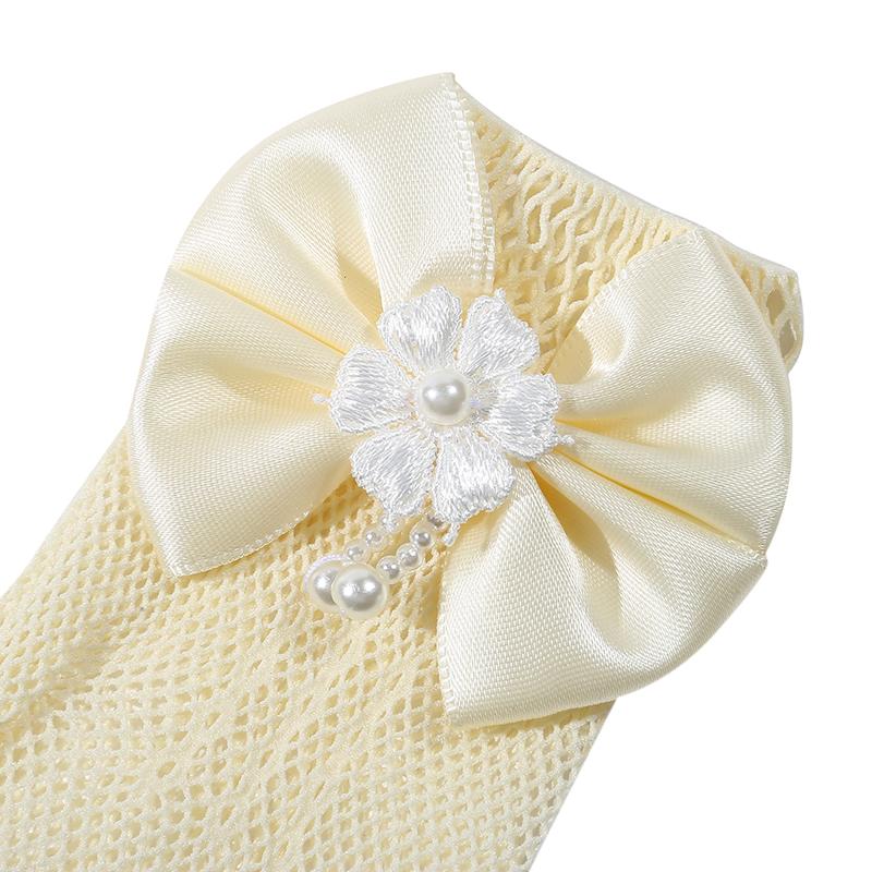 Mesh Bow Glove Dress Accessories Children Gloves Princess Prince Gloves Kid Lace Fishnet Gloves Ceremony Parts