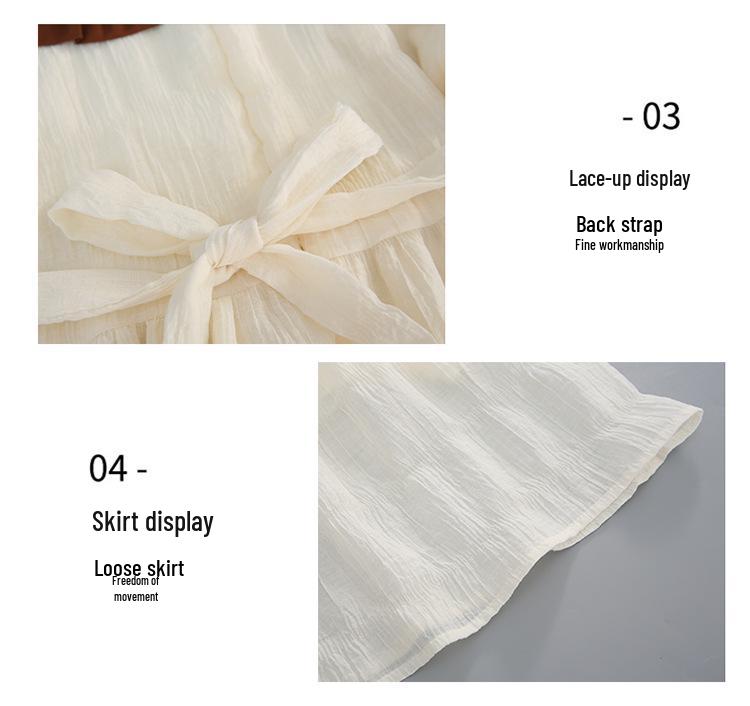 Summer 2025 Girls' Breathable Princess Dress - Trendy and Fashionable Children's Skirt