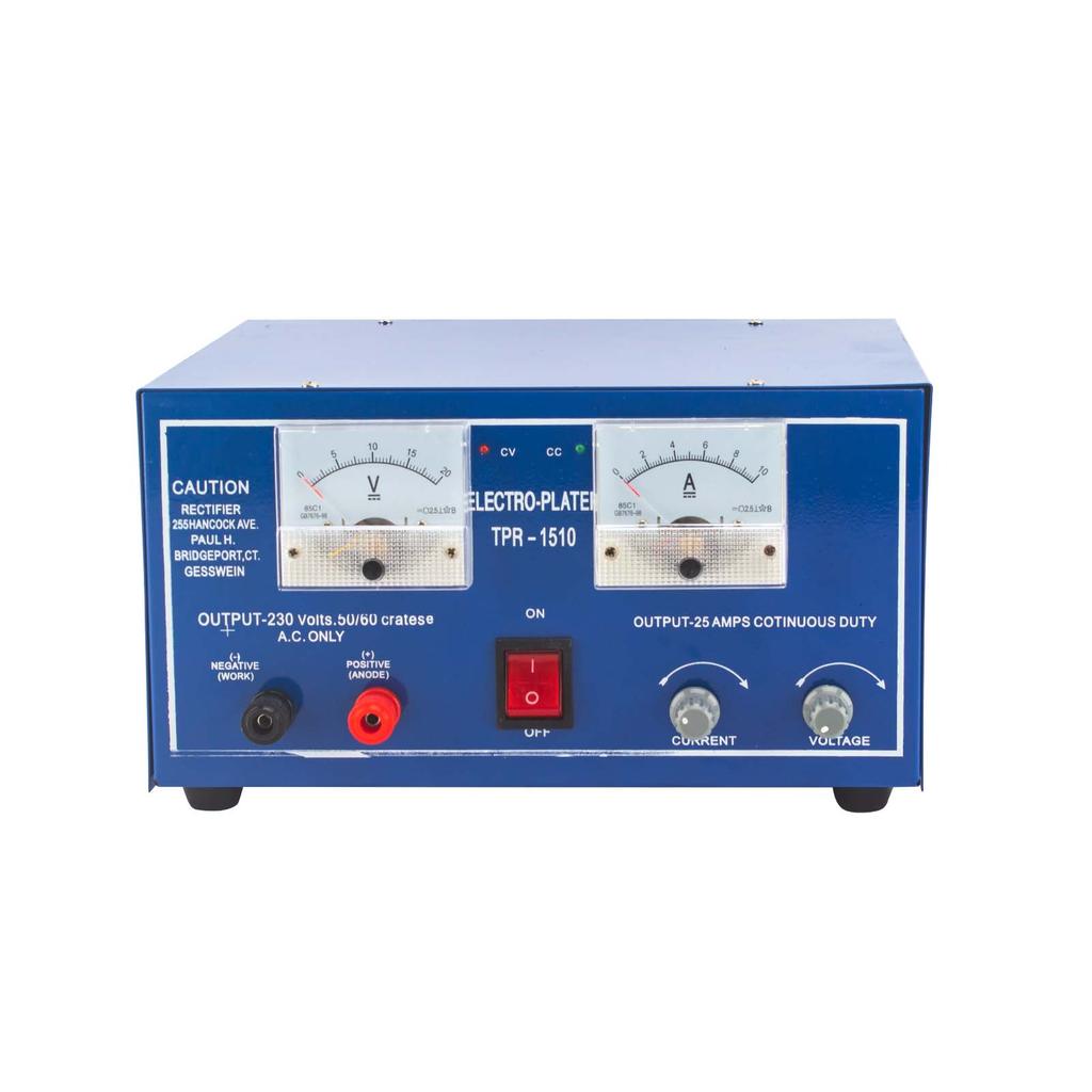 Small Jewelry Electroplating Tool 15V 10A, Mini Metal Plating Equipment for Gold Silver Steel Aluminum Jewelry Making & Goldsmith Craft