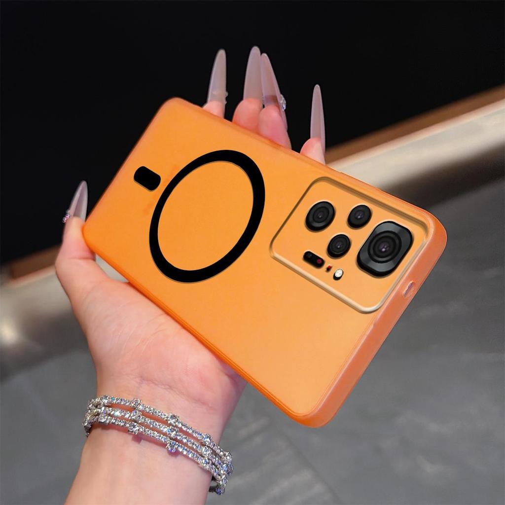 Матовый полупрозрачный магнитный чехол для телефона Xiaomi Redmi Note 10 Pro 4G Мягкий ТПУ ударопрочный чехол