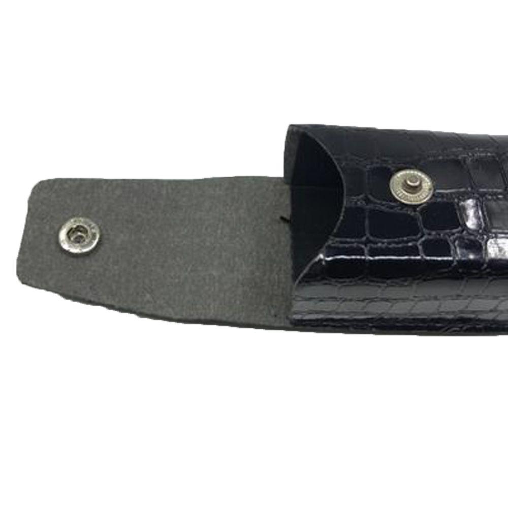 Snap Box Faux Leather Clipped on Belt Spectacle Case Eyeglasses Case Glasses Box Eyewear Case