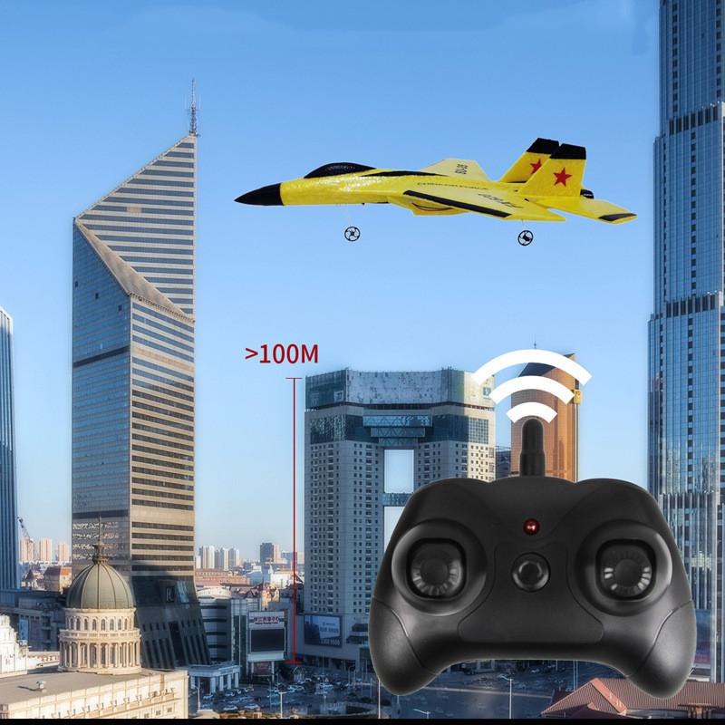 2.4G Glider RC Drone Flanker-E SU35 Fixed Wing Airplane Remote Control Airplane Electric With LED Outdoor Toys RC Plane SU-35