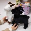 30/40cm Baby Goat Plush Doll Cute Animal Horned Sheep Plush Toys Doll Toys   Kids Gift