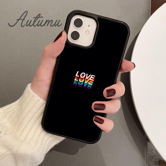 Gay Lesbian Lgbt Rainbow Pride Phone Case for iPhone 17 Air 15 16 16e 11 12 13 14 Pro Max Plus coque Fundas Shell