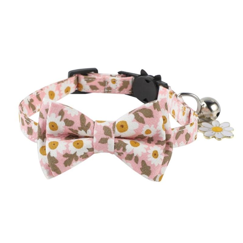Breakaway Collar Flower Printed Collar for Cat Spring Outdoor Photography