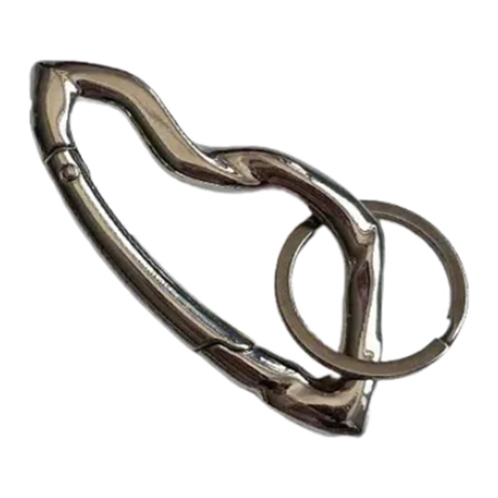 Стильный карабин-брелок Y2K со звездой, минималистичный кулон-карабин со звездой из нержавеющей стали для сумок и рюкзаков