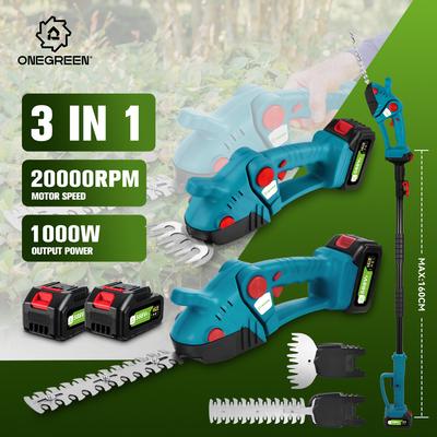 ONEGRREN 3 в 1 телескопическая штанга электрический кусторез 20000 об/мин прополка кустарников газонокосилка садовые инструменты для Makita 18 В аккумулятор