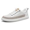 High Quality Mens Leisure Shoes Hollow Out Men Sneakers Casual Summer Shoes Lace-up Genuine Leather Flats Comfy Male Skate Shoes