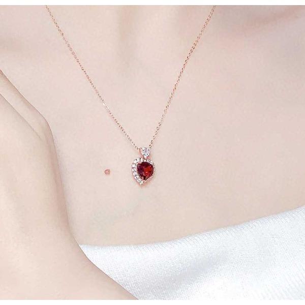 Имитация мозамбикского гранатового красного кольца-сердца, женская любовь швейцарский топаз синий кулон серьги.