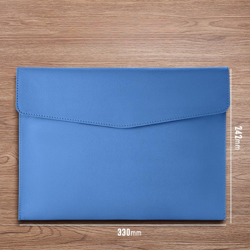 Кожаная сумка-папка формата А4, сумка-папка, кнопка для данных, сумка для хранения деловых документов, портативная и большой вместимости