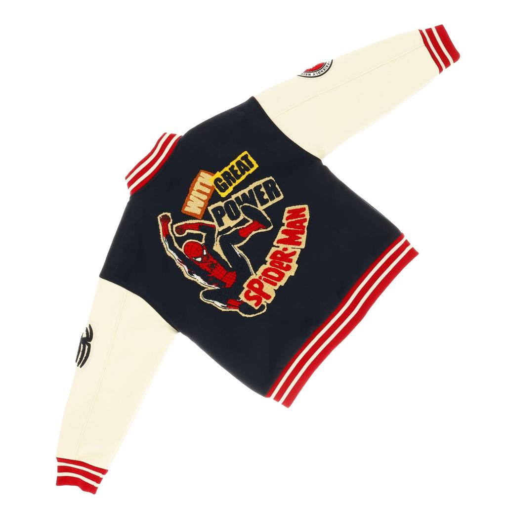 Стадионный джемпер Power Marvel Great Power 70 см, рукав 58 см, окружность 70 см [Marushin] (3L) Человек-паук/Большая длина приблизительно. Длина приблизительная. (плечо