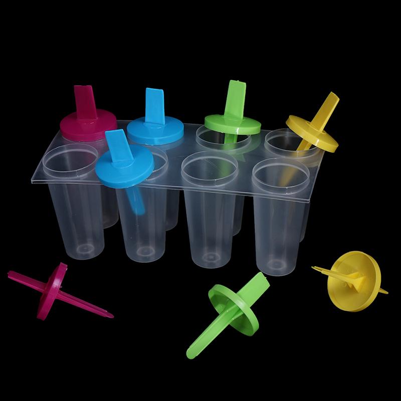 8Pcs Ice Cream Lolly Maker Form DIY Mould Frozen Popsicle Yogurt Molds Tools 6