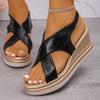 Fashion Women's Shoes Summer 2025 Comfort Casual Sport Sandals Women Beach Wedge Sandals Women Platform Sandals Roman Plus Size