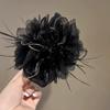 Элегантный темпераментный цветок заколка для волос для женщин и девочек универсальный блестящий перо кисточка акула заколка для волос аксессуары подарки