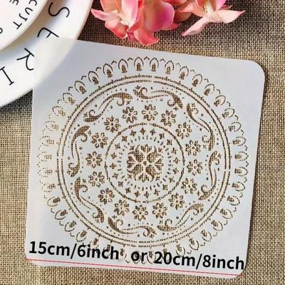 9 шт./набор мандалы круглая геометрия DIY трафареты для наслоения живопись скрапбукинг раскраска тиснение альбом декоративный шаблон