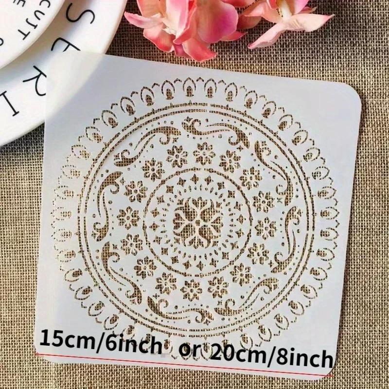 9 шт./набор мандалы круглая геометрия DIY трафареты для наслоения живопись скрапбукинг раскраска тиснение альбом декоративный шаблон