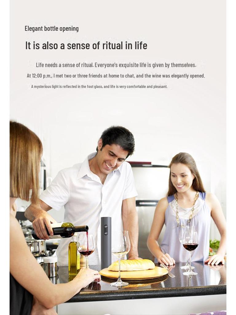 Электрический автоматический открывалка для винных бутылок Cross-Border, пластиковый материал